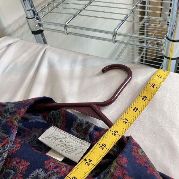 Vintage Lord & Taylor Y2K Women's Paisley Blouse Maxi Skirt Set Est. Size L 80’s - Picture 6 of 16